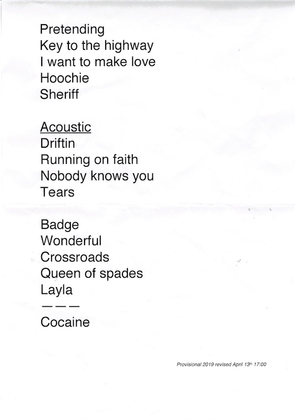 setlist